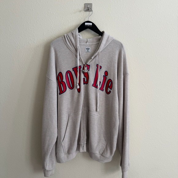 Boys Lie Zip Up Hoodie - Picture 1 of 6